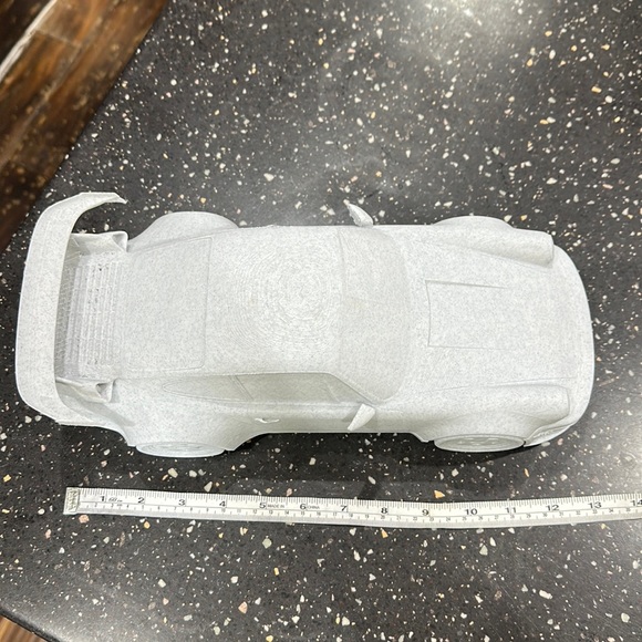 Marble filament 3D printed Porsche 911 Turbo Statue - Picture 4 of 5